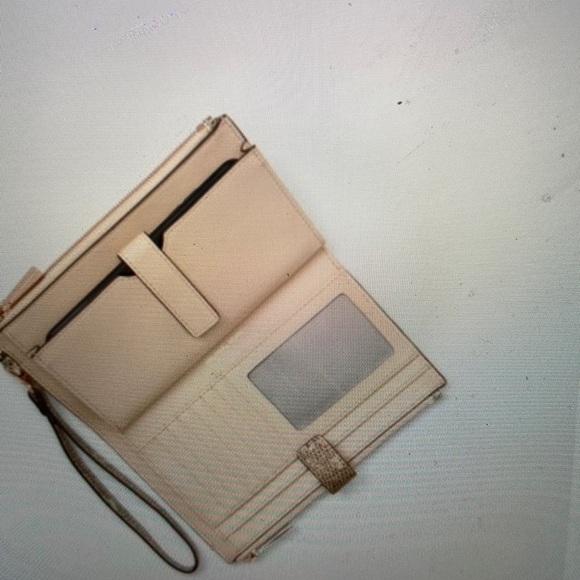 Michael Kors Lizard Embossed Leather Wristlet - Picture 7 of 8